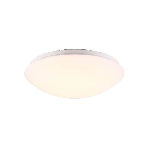 Luminaire Center Plafonnier blanc LED ASK profondeur 9,5 Cm