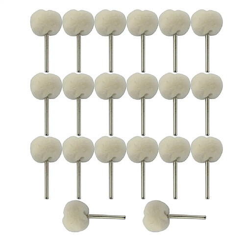 20pcs Polissage Tampon Lustreur Roue pour Accessoire Outil Rotatif