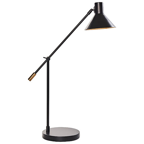 Beliani Lampe à poser PINKEEN Métal Noir