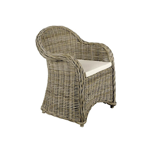 Aubry Gaspard Fauteuil gris en poelet Arthur.