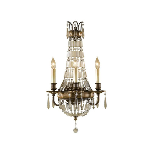 Elstead Lighting Applique murale extérieur Bellini Acier,Quarts de Cristal Bronze britannique, bronze oxydé