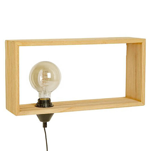 Sampa Helios Applique murale lampe intérieur en bois naturel Compatible LED E27