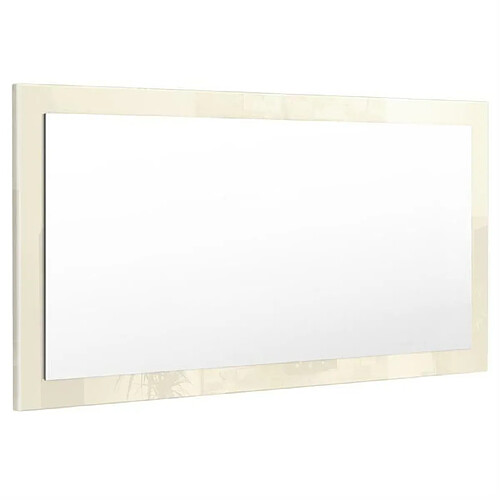 Mpc Miroir Laqué Crème 110 Cm