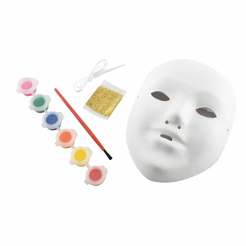 Paris Prix Kit Masque à Peindre Carnaval Blanc