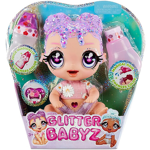 MGA Glitter Babyz Poupée Fleur de Lavande