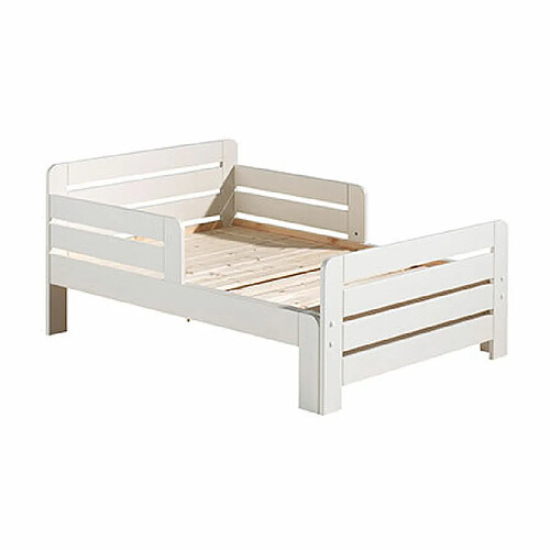 Mes Lit enfant évolutif 90x140/160/200 cm en pin blanc - JUMPY