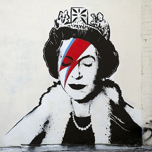 EPIKASA Impression sur Toile Banksy Queen Bowie