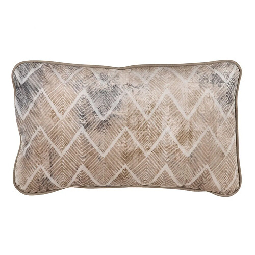 BigBuy Home Coussin Beige Géométrique 50 x 30 cm