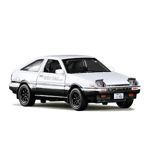 Universal 1: 32 Toyota AE86 modèle en alliage, simulation de son moulé sous pression et modèle de retrait de lampe (blanc)