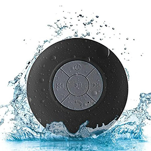 Yonis Enceinte Bluetooth Waterproof Portable Mini Subwoofer Pour Douche Mains-Libres Avec Micro