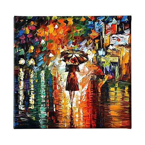 EPIKASA Impression sur Toile Sous la Pluie 1, Multicouleur, Polyester, 60x3x60 cm