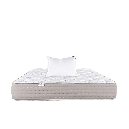 LUXURY LITERIE Matelas 90x190 cm, Dreamlux, 26 cm , ressorts ensachés, mousse haute densité, indépendance du couchage, face été/hiver + Oreiller