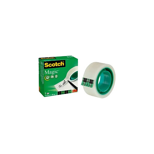 3M Scotch Ruban adhésif Magic 810, 19 mm x 10 m, invisible ()