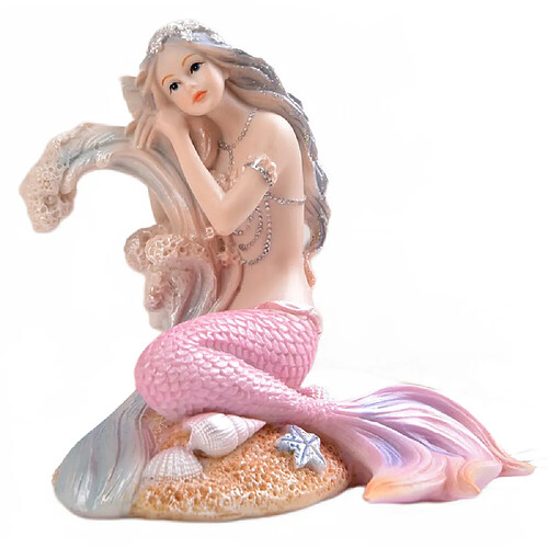 Universal Aquarium style méditerranéen décoration sirène princesse statue famille chambre bureau décoration résine sirène décoration nordique cadeaux | Décorations