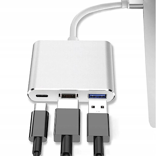 GUPBOO Adaptateur USB-C vers HDMI HUB 3 en 1 USB 3.1 Type C,JL2865