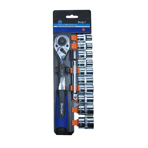 Blue Spot Tools Blue Spot Set de douilles avec clé 1,2 cm 11 pièces