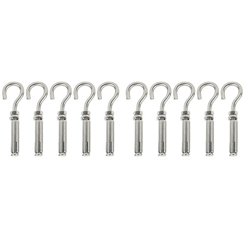 ComfortXL 10pcs expansion bolts hook opening hole en acier inoxydable pour équipements médicaux de communication