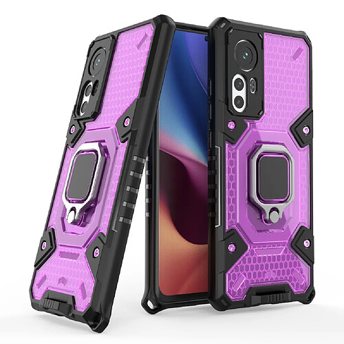 Coque en TPU antichoc, anti-rayures avec béquille violet pour votre Xiaomi 12