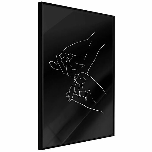 Paris Prix Affiche Murale Encadrée Joined Hands Black 40 x 60 cm Noir