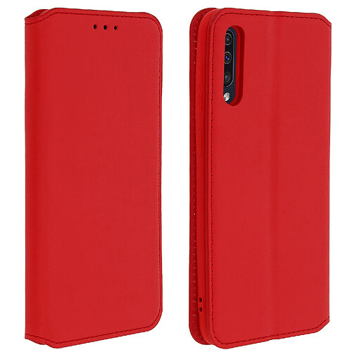 Avizar Housse Samsung Galaxy A50 Étui Folio Portefeuille Fonction Support rouge