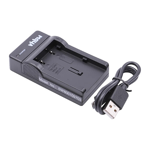 vhbw chargeur Micro USB avec câble pour caméra Canon Legria HF R106 HD, HF R16, HF R17, HF R18.