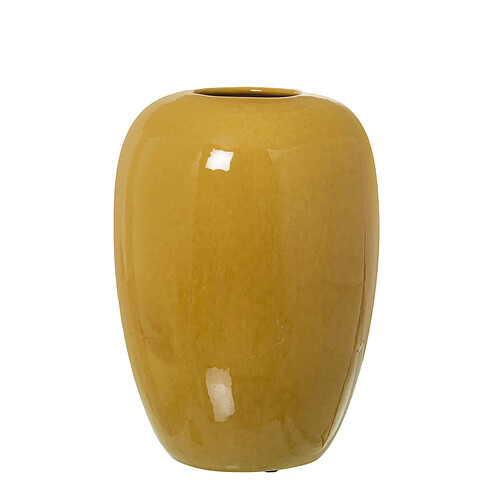 Vase Alexandra House Living Moutarde Céramique Brillant 16 x 16 x 27 cm