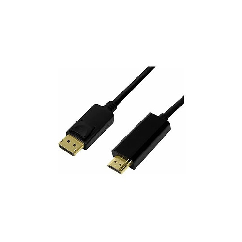 LogiLink Câble de connexion DisplayPort 1.2-HDMI 1.4, 1,0 m ()