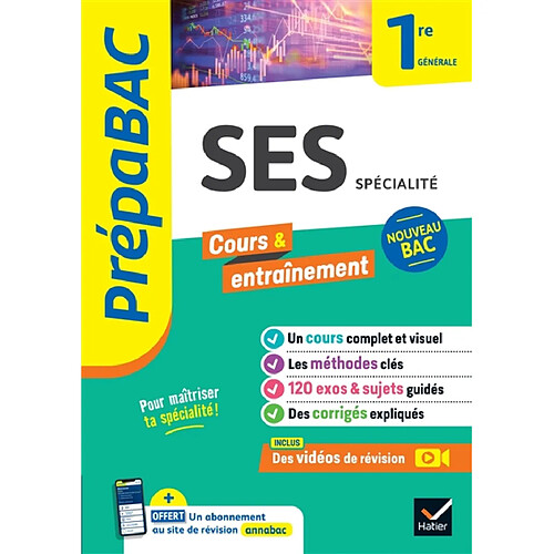 SES spécialité 1re générale : nouveau bac · Occasion