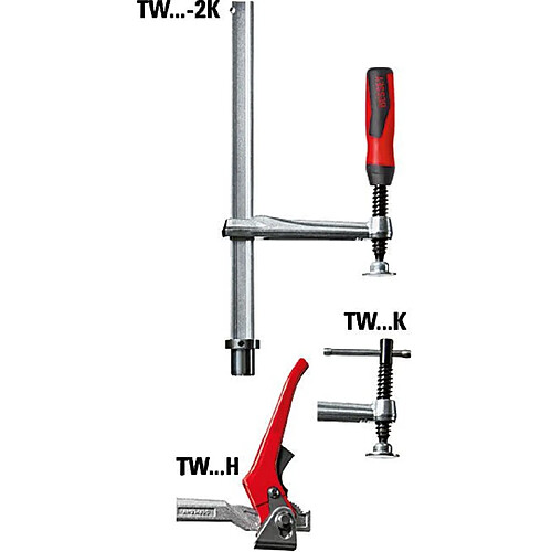 Bessey Élément de serrage pour tables de soudage TW28 300/140 (Poignée bi-matière)