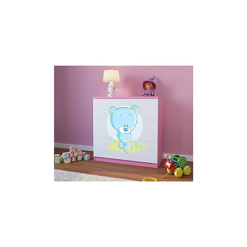 Commode babydreams rose Ours bleu