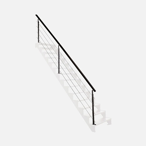 Kordo UNIVERSO - Kit garde-corps pour escalier 4m en acier noir