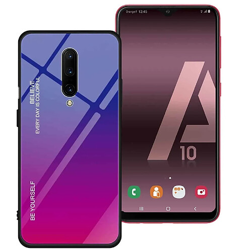 Ipomcase Coque pour Samsung Galaxy A10 dégradé couleur -Bleu Fuschia