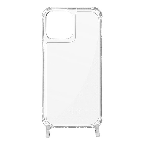 Avizar Coque iPhone 12 Pro Max Anneau personnalisable avec bijou/Chaîne - Transparent