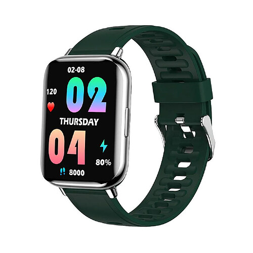 Chrono Montre Connect¨¦e Chronus LW31 IP68 ?tanche Fitness Tracker-Vert