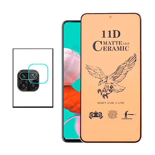 PHONECARE KIT Film de Verre Trempé CeramicGlass Full Cover + Film Caméra pour Xiaomi Redmi Note 9s