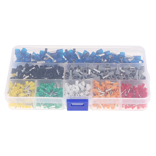 800Pcs a isolé les connecteurs isolés par viroles de fil de kit de sertissage