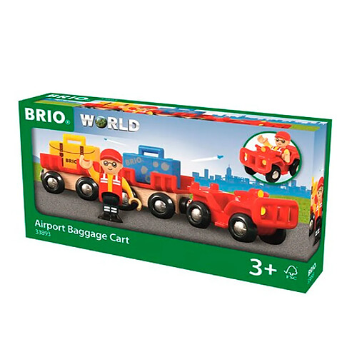 BRIO WORLD - 33893 : Véhicule de chargement des bagages