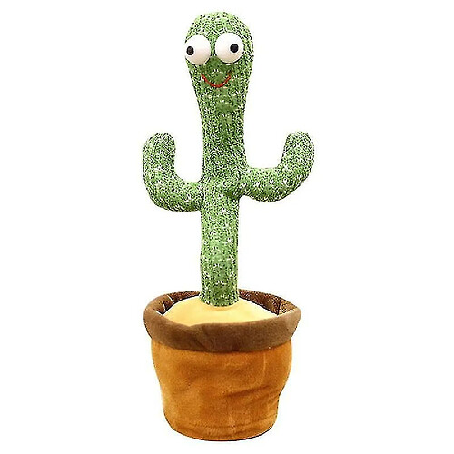 Universal 1 sans batterie créativité cactus peluche jouets électriques remplis de plantes jouets peuvent danser chanter mobile tourner