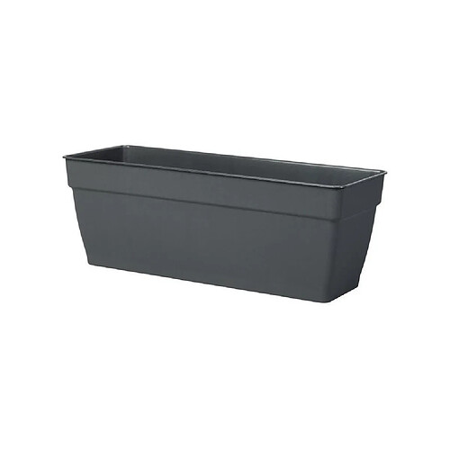 DEROMA Jardiniere Ninféa a réserve d'eau - 60 x 17,6 x H 17,4 cm - 13 L - Gris anthracite