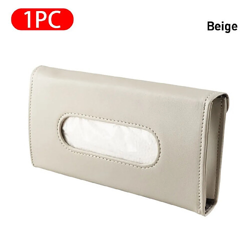 Universal Boîte à mouchoirs en cuir pour voiture pare-soleil porte-papier pour voiture organisateur boîte à serviettes universelle récipient sac d'ombrage intérieur