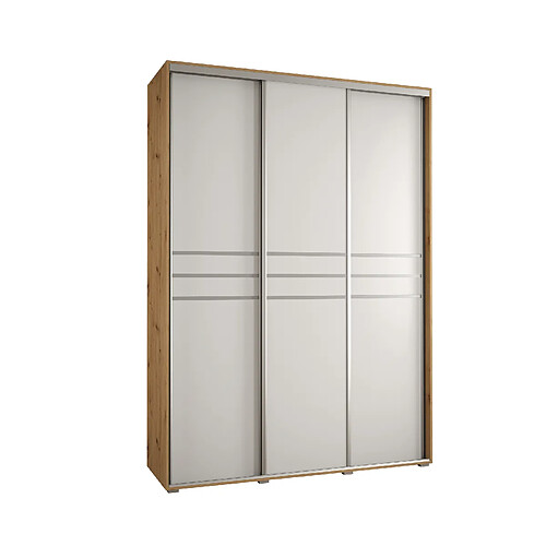 Abiks Meble Armoire Davos 10 À Portes Coulissantes 235,2/170/60 3 Portes