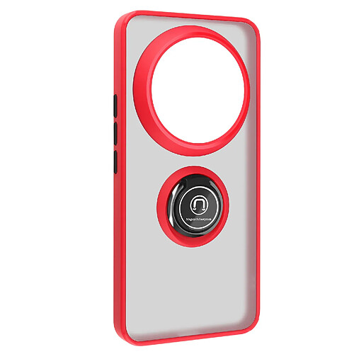 Avizar Coque pour Xiaomi 14 Ultra Bague Métallique Fonction Support Rouge