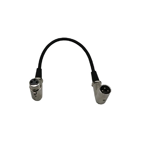 Câble Microphone Connecteur 3 Broches XLR Angle Droit 90 Degrés Femelle à Mâle