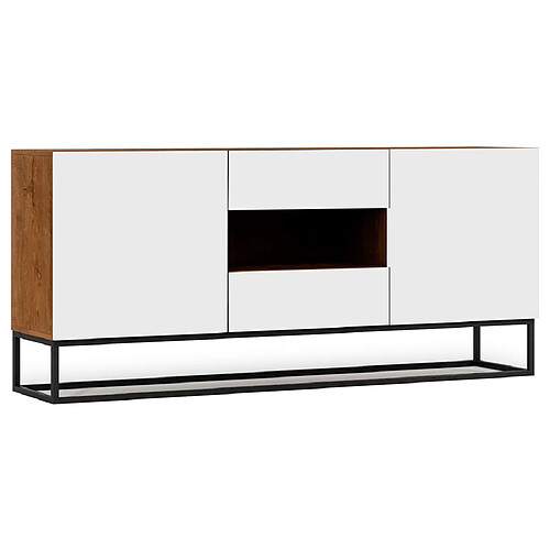 Bestmobilier Roman - buffet bas - 2 portes - 180 cm