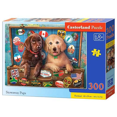 Stowaway Pups, Puzzle 300 Teile - Castorland