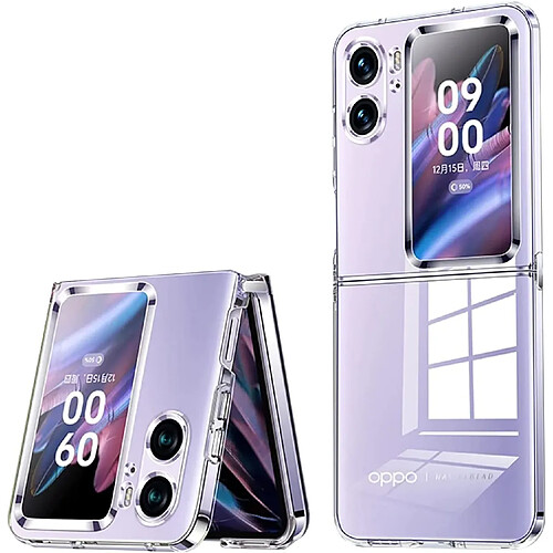 Xeptio Coque de protection pour OPPO Find N2 Flip 5G Transparente PC case Invisible