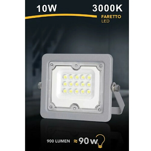 Tradex LED 10 W ULTRA SLIM GREY OUTDOOR IP65 COLD NATURAL WARM LIGHT FS10W-G