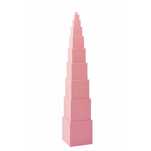 Jeu à empiler - La Tour Rose - jeu Montessori