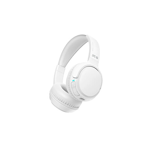 Casque Bluetooth 5.4 SPC Heron 2 Studio - Double connexion - Autonomie de la batterie jusqu'à 50 heures - Conception réglable et pliable - Contrôle du casque - Couleur blanche