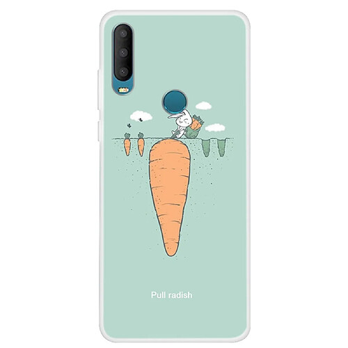 Coque en TPU impression de motifs souple lapin pour votre Alcatel 1S (2020)